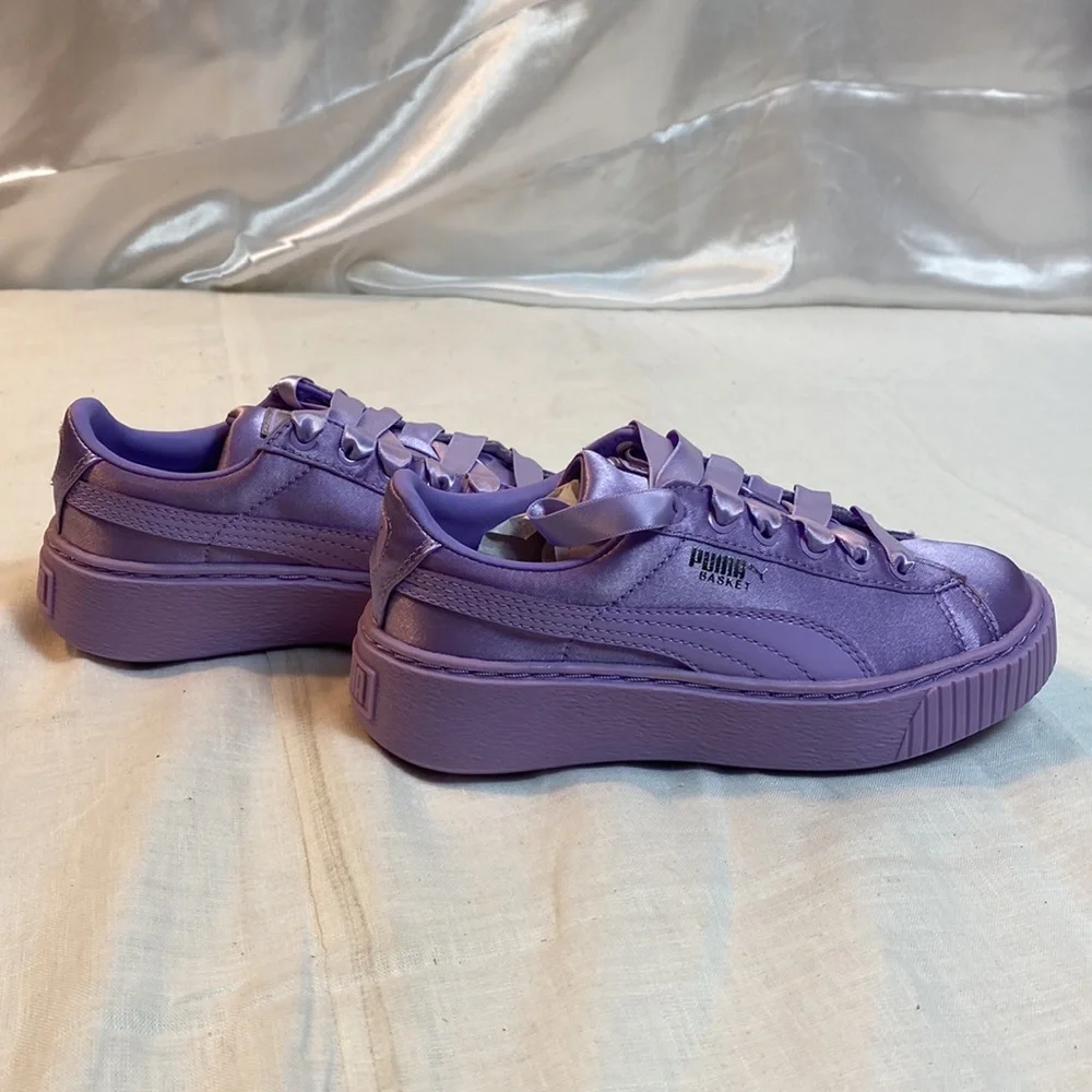 Puma kids Purple shoes Size 12.5 new - Picture 2 of 6